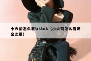 小火箭怎么看tiktok（小火箭怎么看剩余流量）