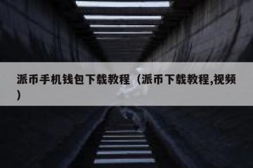 派币手机钱包下载教程（派币下载教程,视频）