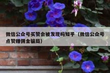 微信公众号买赞会被发现吗知乎（微信公众号点赞赚佣金骗局）