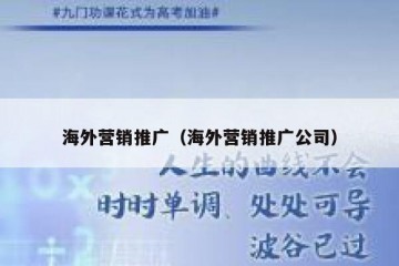 海外营销推广（海外营销推广公司）