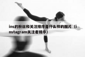 ins的粉丝和关注排序是什么样的图片（instagram关注者排序）