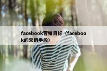 facebook营销目标（facebook的营销手段）