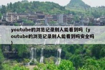 youtube的浏览记录别人能看到吗（youtube的浏览记录别人能看到吗安全吗）