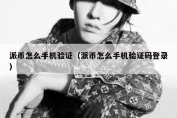 派币怎么手机验证（派币怎么手机验证码登录）