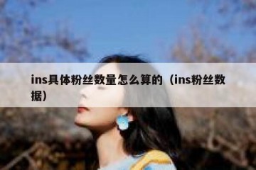 ins具体粉丝数量怎么算的（ins粉丝数据）