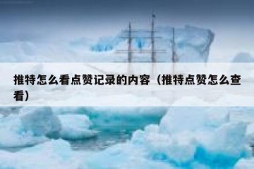 推特怎么看点赞记录的内容（推特点赞怎么查看）