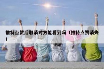 推特点赞后取消对方能看到吗（推特点赞消失）