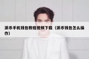 派币手机钱包教程视频下载（派币钱包怎么操作）