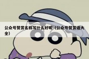 公众号赞赏名称写什么好呢（公众号赞赏语大全）