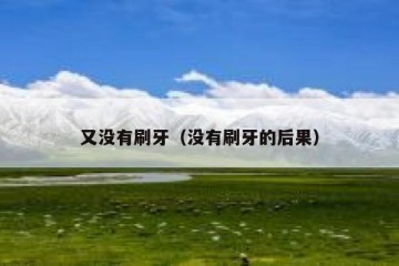 又没有刷牙（没有刷牙的后果）