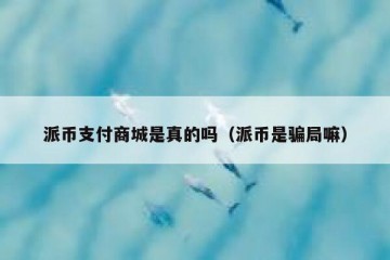 派币支付商城是真的吗（派币是骗局嘛）