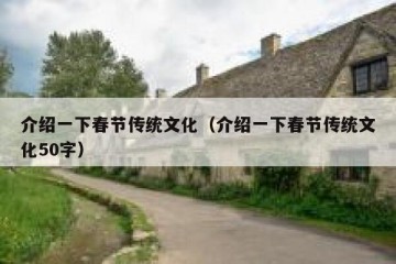 介绍一下春节传统文化（介绍一下春节传统文化50字）