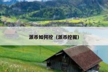 派币如何挖（派币挖掘）