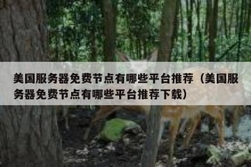 美国服务器免费节点有哪些平台推荐（美国服务器免费节点有哪些平台推荐下载）