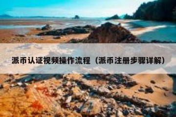 派币认证视频操作流程（派币注册步骤详解）