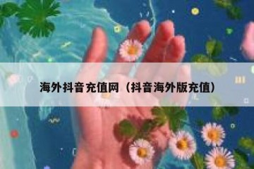 海外抖音充值网（抖音海外版充值）