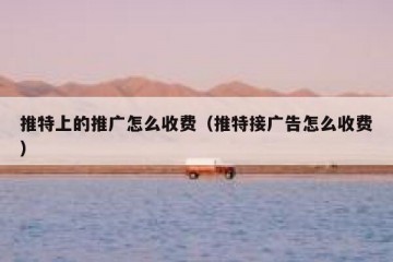 推特上的推广怎么收费（推特接广告怎么收费）