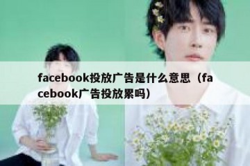 facebook投放广告是什么意思（facebook广告投放累吗）