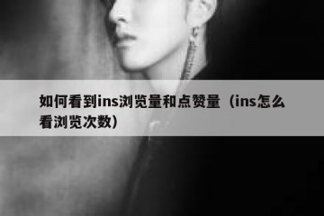 如何看到ins浏览量和点赞量（ins怎么看浏览次数）