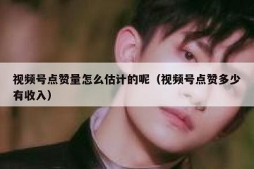 视频号点赞量怎么估计的呢（视频号点赞多少有收入）