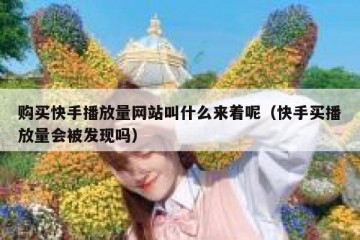 购买快手播放量网站叫什么来着呢（快手买播放量会被发现吗）