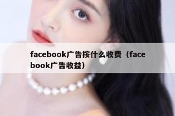 facebook广告按什么收费（facebook广告收益）