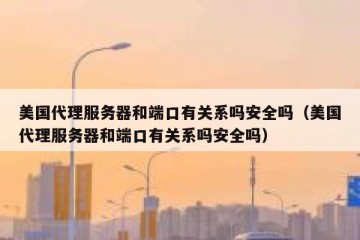 美国代理服务器和端口有关系吗安全吗（美国代理服务器和端口有关系吗安全吗）