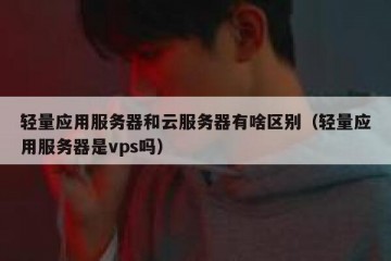 轻量应用服务器和云服务器有啥区别（轻量应用服务器是vps吗）