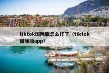 tiktok国际版怎么样了（tiktok国际版app）