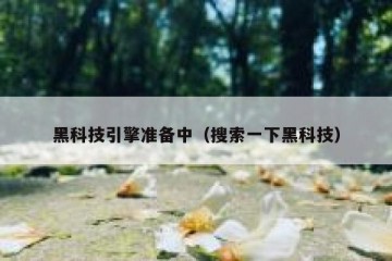 黑科技引擎准备中（搜索一下黑科技）