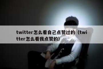 twitter怎么看自己点赞过的（twitter怎么看我点赞的）