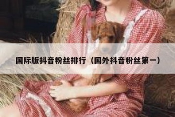 国际版抖音粉丝排行（国外抖音粉丝第一）