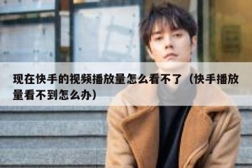 现在快手的视频播放量怎么看不了（快手播放量看不到怎么办）