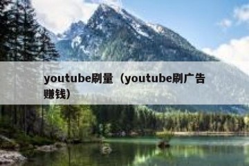 youtube刷量（youtube刷广告赚钱）