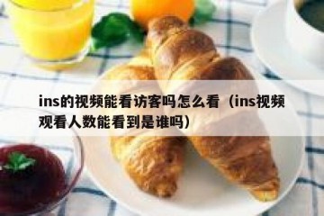 ins的视频能看访客吗怎么看（ins视频观看人数能看到是谁吗）