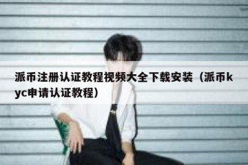 派币注册认证教程视频大全下载安装（派币kyc申请认证教程）