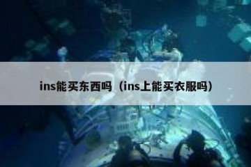 ins能买东西吗（ins上能买衣服吗）