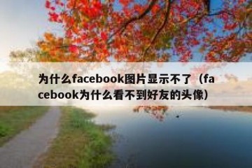 为什么facebook图片显示不了（facebook为什么看不到好友的头像）