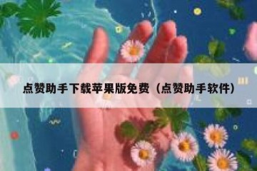 点赞助手下载苹果版免费（点赞助手软件）