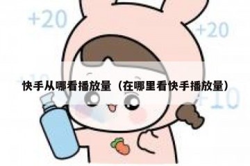 快手从哪看播放量（在哪里看快手播放量）