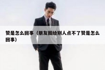 赞是怎么回事（朋友圈给别人点不了赞是怎么回事）