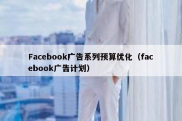 Facebook广告系列预算优化（facebook广告计划）