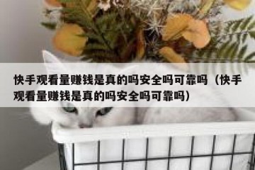 快手观看量赚钱是真的吗安全吗可靠吗（快手观看量赚钱是真的吗安全吗可靠吗）