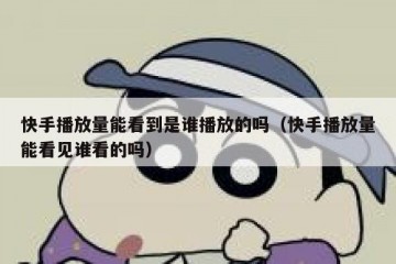 快手播放量能看到是谁播放的吗（快手播放量能看见谁看的吗）