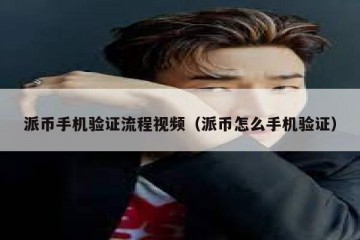 派币手机验证流程视频（派币怎么手机验证）