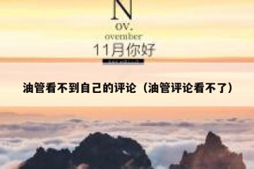 油管看不到自己的评论（油管评论看不了）