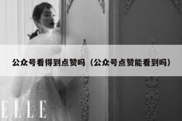 公众号看得到点赞吗（公众号点赞能看到吗）