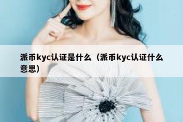派币kyc认证是什么（派币kyc认证什么意思）