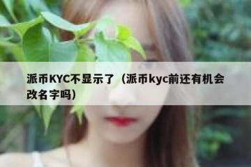 派币KYC不显示了（派币kyc前还有机会改名字吗）