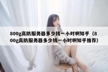 800g高防服务器多少钱一小时啊知乎（800g高防服务器多少钱一小时啊知乎推荐）